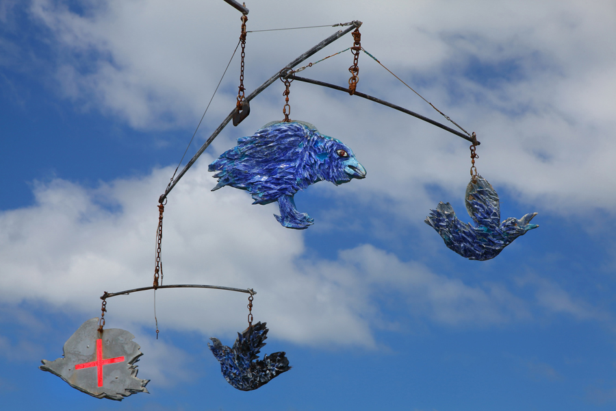 Freedom Tree (2020), Vertical Animal, Sculpture on the Cliffs, Hermanus
